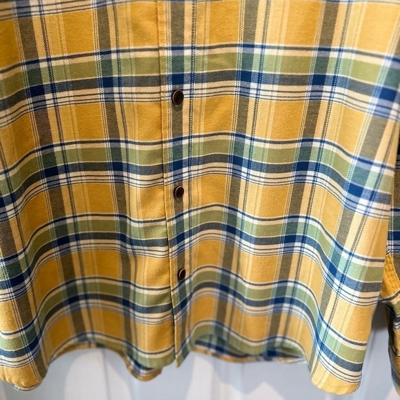 LL Bean Plaid Flannel Shirt Mens Size Large Regular Traditional Fit Button-Up - Picture 3 of 8